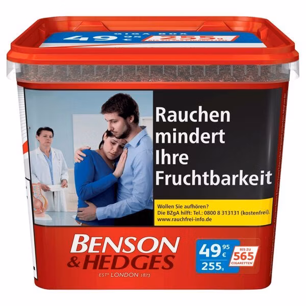 Benson & Hedges - Drehtabak - Red - 235g - Giga Box - TT B2B Benson & Hedges - Drehtabak - Red - 235g - Giga Box - TT B2B